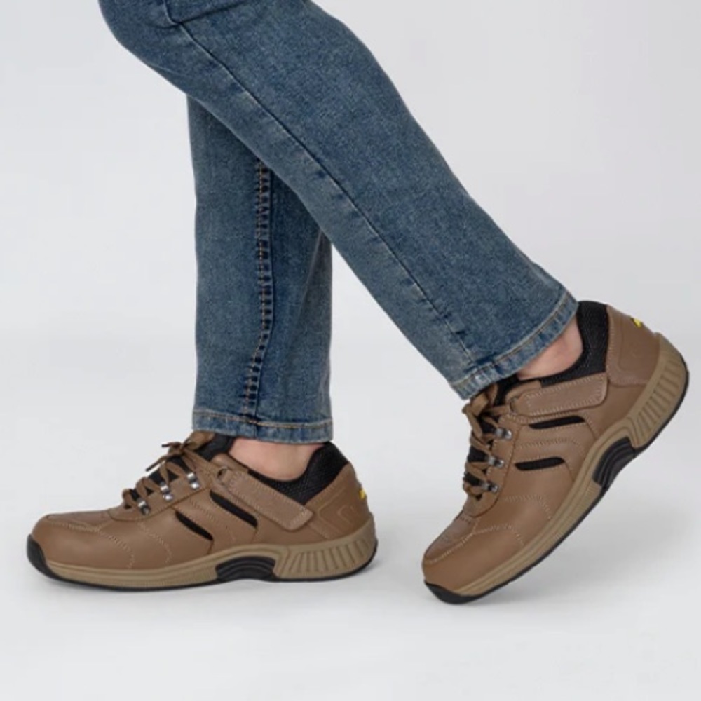 Orthofeet BioFit Shreveport Mens Size 8.5 W Brown Leather Orthopedic Shoes